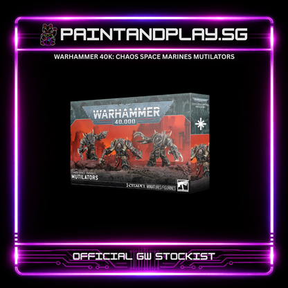 WARHAMMER 40K: CHAOS SPACE MARINES REBEL SQUAD & HEROES HUB - ABADDON, HURON & DEFILER