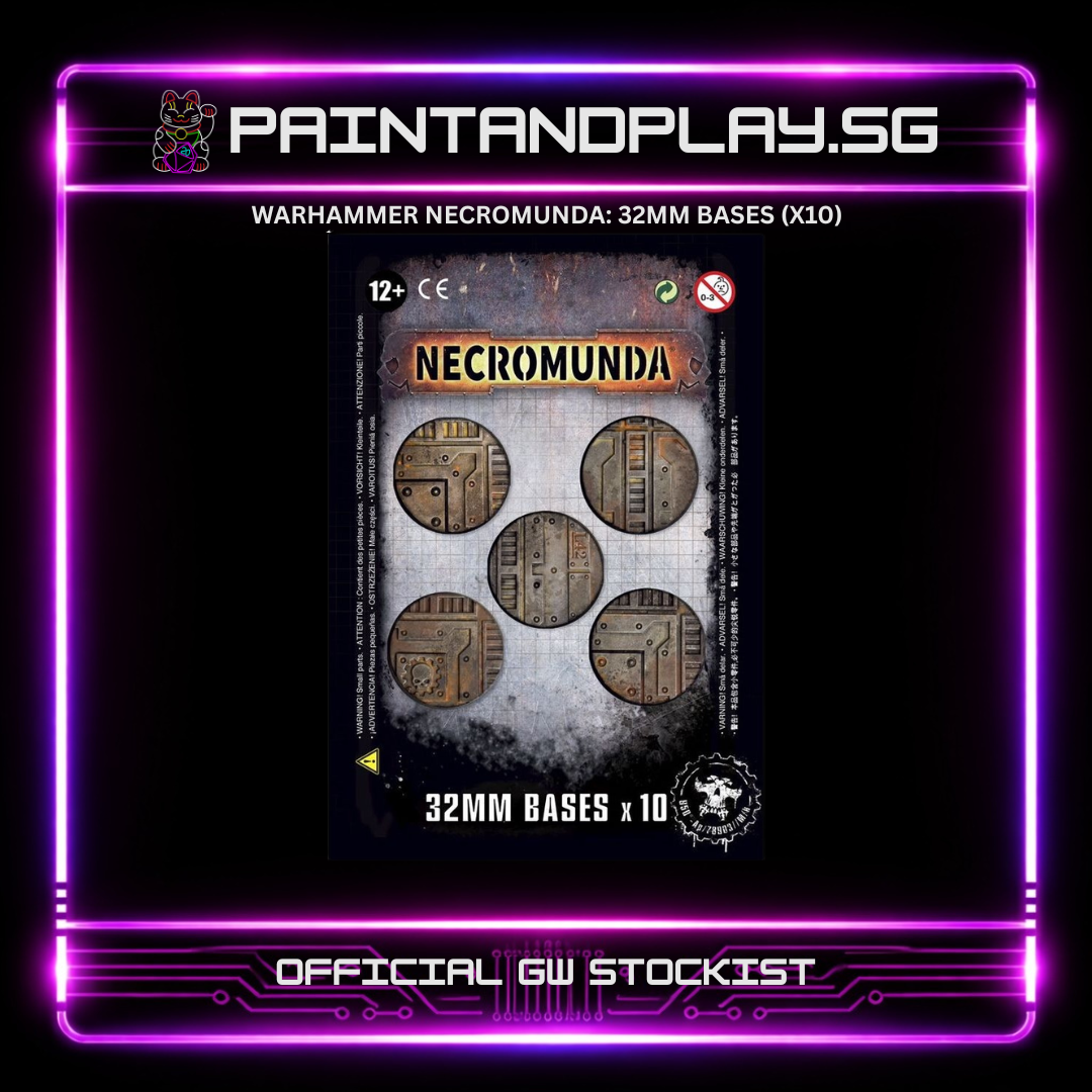 WARHAMMER NECROMUNDA: 32MM UNDERHIVE BASES (X10)