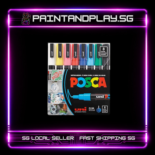 POSCA MARKER PC-3M/8C BASIC COLOR 0.9MM-1.3MM