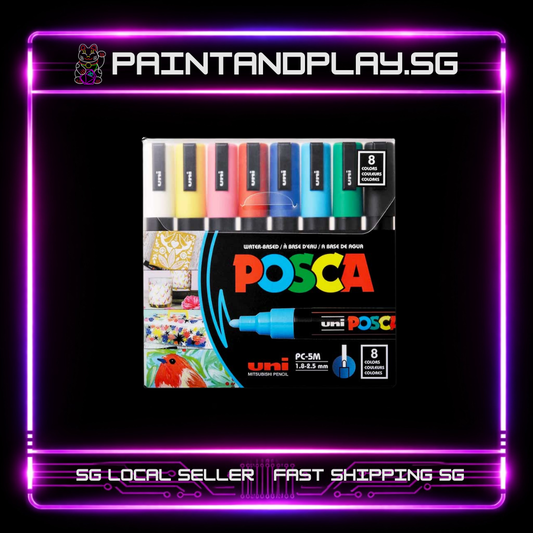 POSCA MARKER PC-5M/8C BASIC COLOR 1.8MM-2.5MM