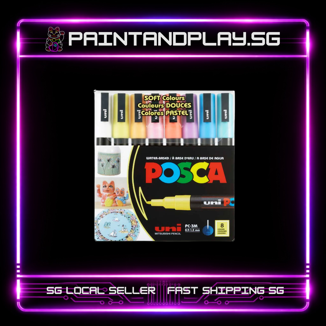 POSCA MARKER PC-5M/8C BASIC COLOR 1.8MM-2.5MM