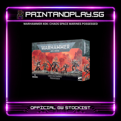 WARHAMMER 40K: CHAOS SPACE MARINES REBEL SQUAD & HEROES HUB - ABADDON, HURON & DEFILER
