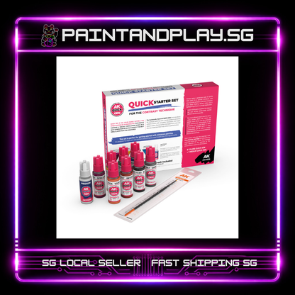 AK INTERACTIVE: QUICK STARTER SET (8 QUICK GEN + 1 MEDIUM + 1 FREE BRUSH)