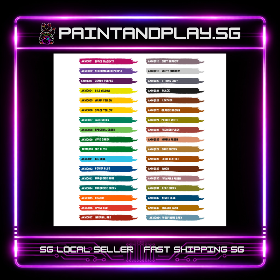 AK INTERACTIVE: SPECIAL BOX FULL RANGE QUICK MARKERS (34 UNITS)