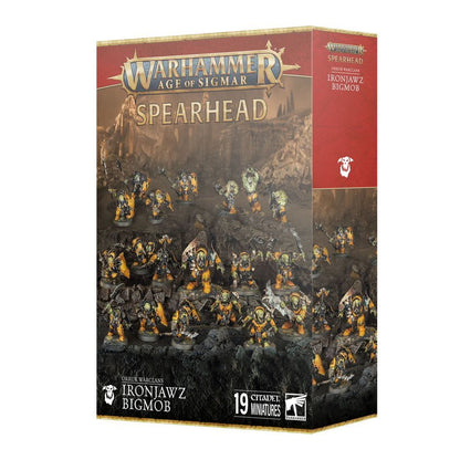WARHAMMER AGE OF SIGMAR: SPEARHEAD ORRUK WARCLANS IRONJAWZ BIGMOB