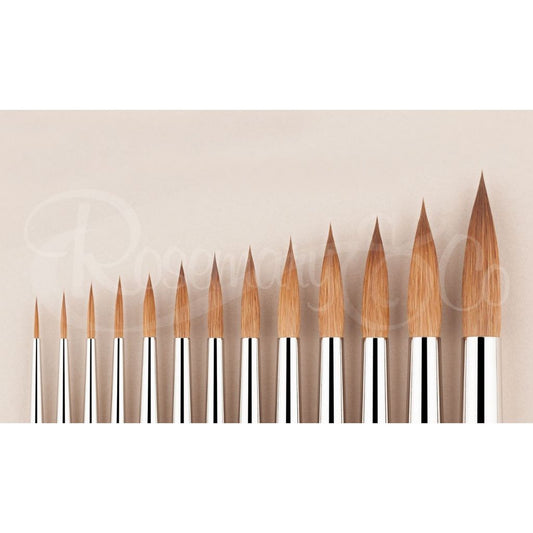 ROSEMARY & CO: SERIES 8 PURE KOLINSKY SABLE POINTED ROUND