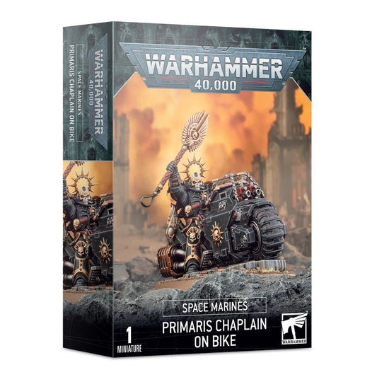 WARHAMMER 40K: SPACE MARINES PRIMARIS CHAPLAIN ON BIKE