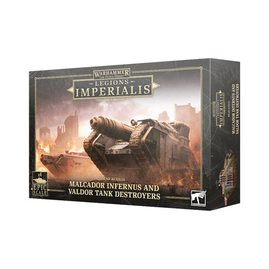 WARHAMMER THE HORUS HERESY: LEGIONS IMPERIALIS MALCADOR INFERNUS AND VALDOR TANK DESTROYERS