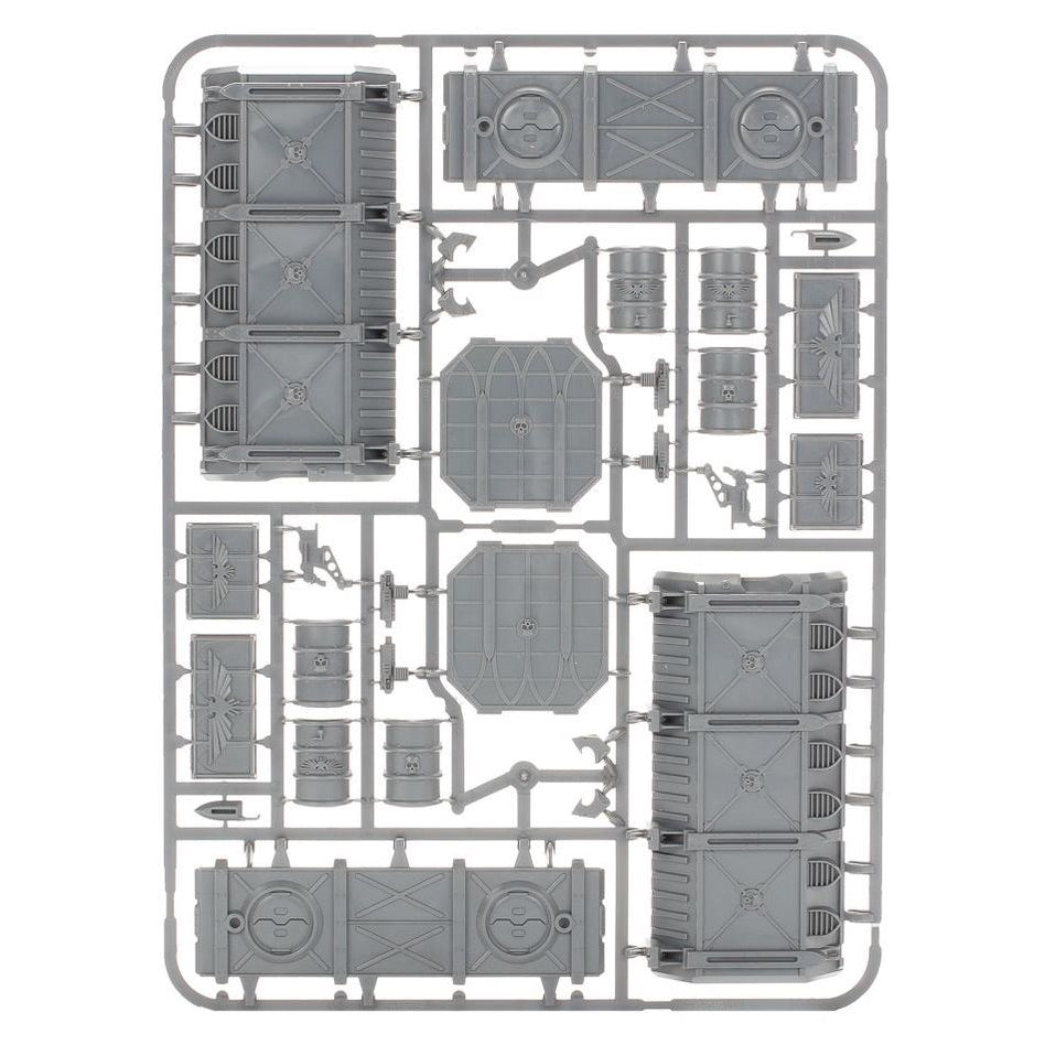 WARHAMMER 40K: BATTLEZONE MANUFACTORUM MUNITORUM ARMOURED CONTAINERS