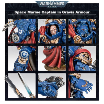 WARHAMMER 40K: SPACE MARINES CAPTAIN IN GRAVIS ARMOUR
