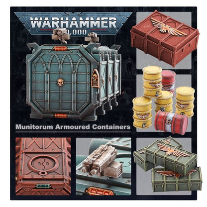 WARHAMMER 40K: BATTLEZONE MANUFACTORUM MUNITORUM ARMOURED CONTAINERS