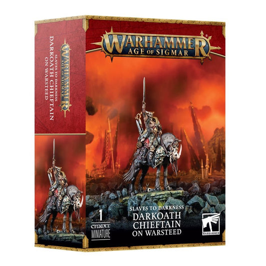 WARHAMMER AGE OF SIGMAR: SLAVES TO DARKNESS DARKOATH CHIEFTAIN ON WARSTEED