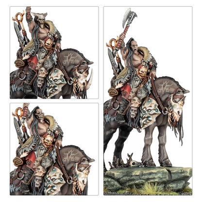 WARHAMMER AGE OF SIGMAR: SLAVES TO DARKNESS DARKOATH CHIEFTAIN ON WARSTEED