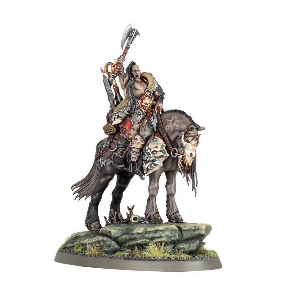 WARHAMMER AGE OF SIGMAR: SLAVES TO DARKNESS DARKOATH CHIEFTAIN ON WARSTEED