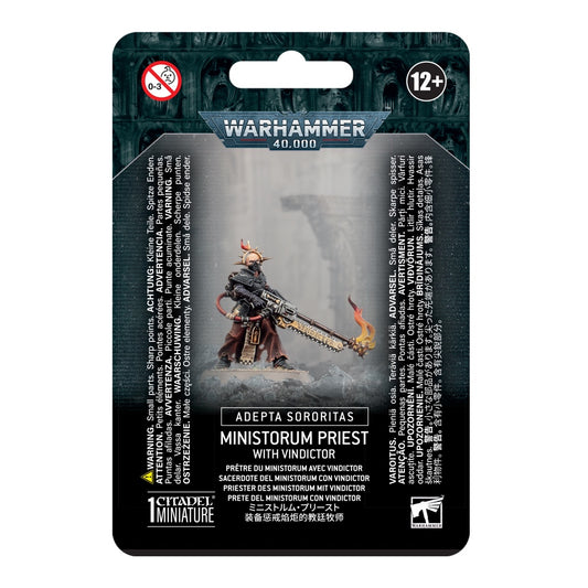 WARHAMMER 40K: ADEPTA SORORITAS MINISTORUM PRIEST WITH VINDICTOR