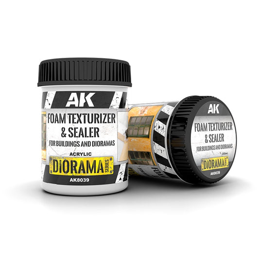AK INTERACTIVE FOAM TEXTURIZER & SEALER – FOR BUILDINGS AND DIORAMAS 250ML
