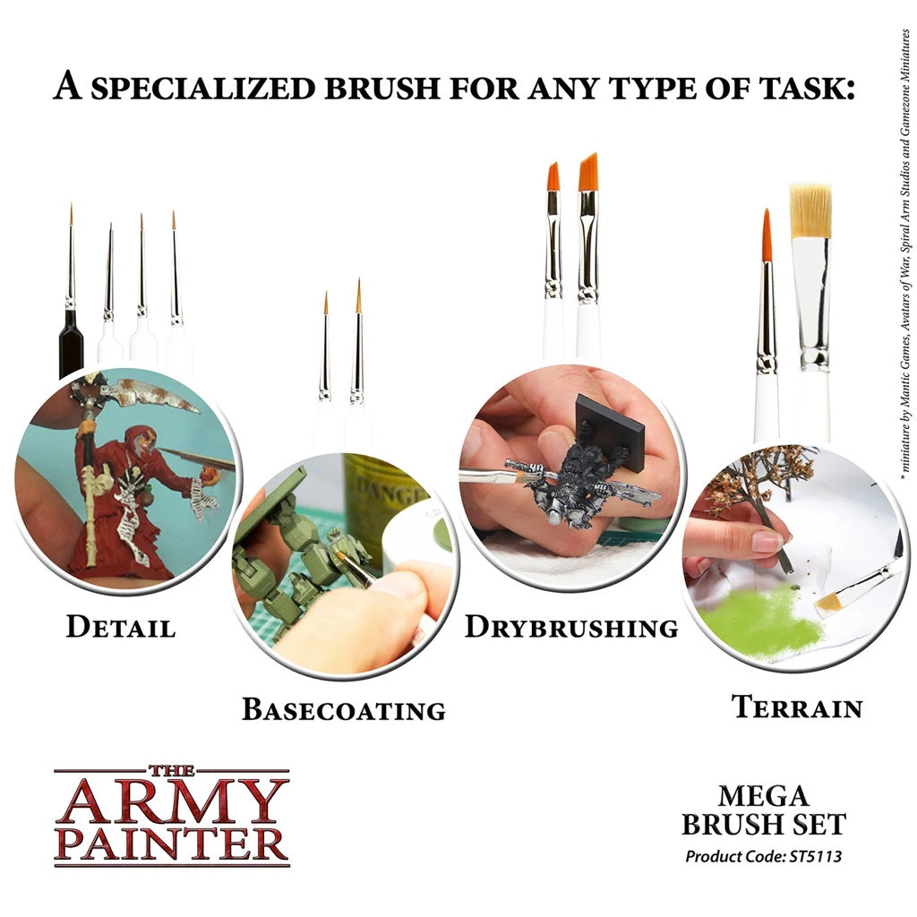 THE ARMY PAINTER: MEGA BRUSH SET