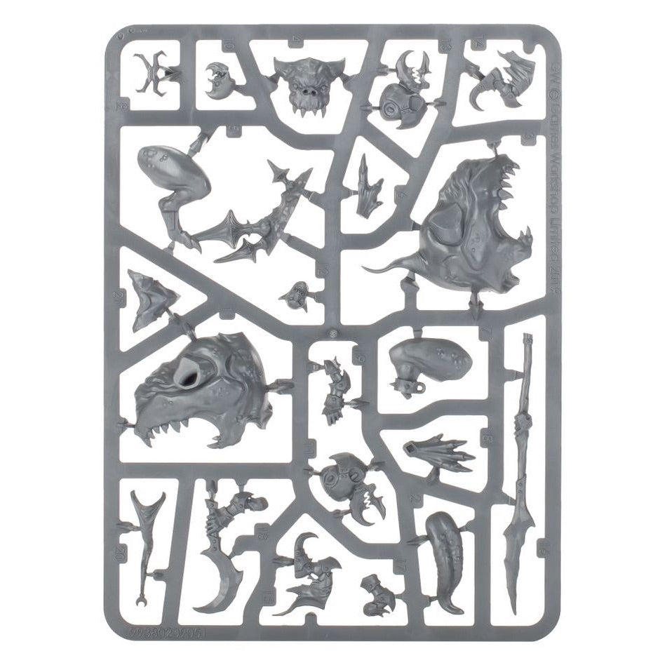 WARHAMMER AGE OF SIGMAR: GLOOMSPITE GITZ LOONBOSS ON GIANT CAVE SQUIG