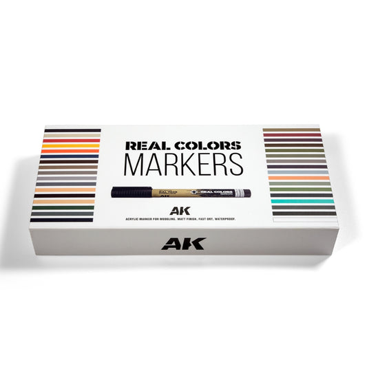 AK INTERACTIVE: SPECIAL BOX REAL COLORS MARKERS - 34UNITS