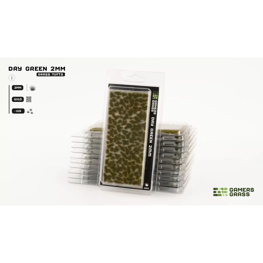 GAMER'S GRASS: DRY GREEN 2MM (WILD 115X)