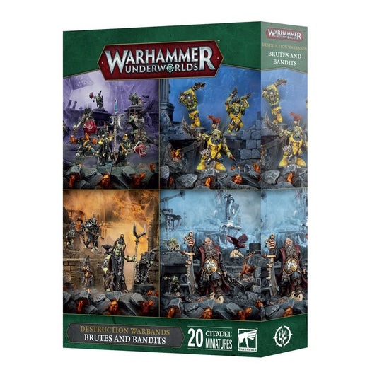 WARHAMMER AGE OF SIGMAR: UNDERWORLDS DESTRUCTION WARBANDS BRUTES AND BANDITS