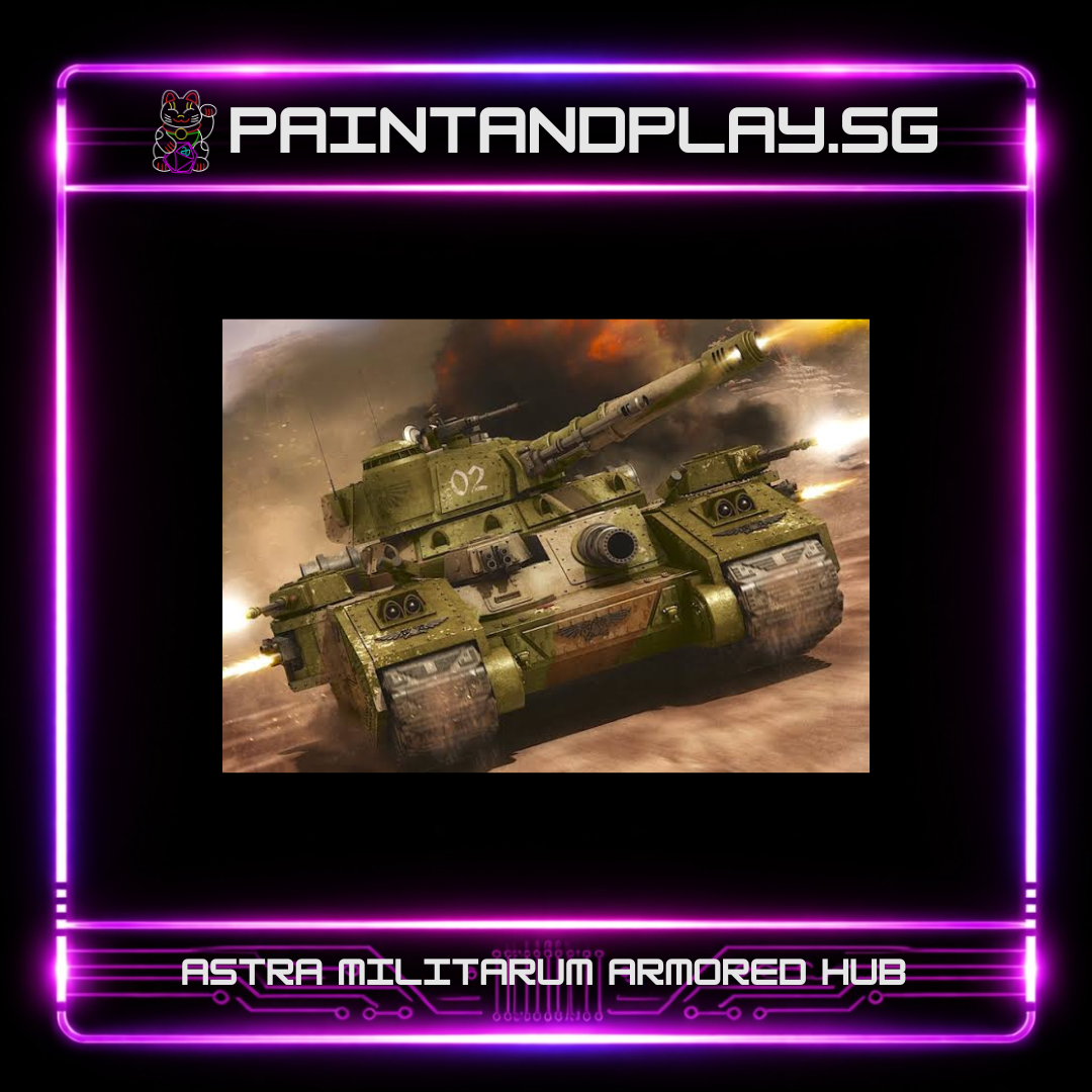 WARHAMMER 40K: ASTRA MILITARUM ARMORED DIVISION HUB - BANEBLADE, ROGAL DORN & TANKS